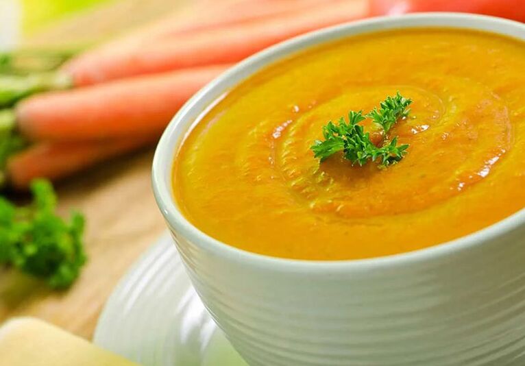 Зеленчукова супа пюре в диетата при подагра